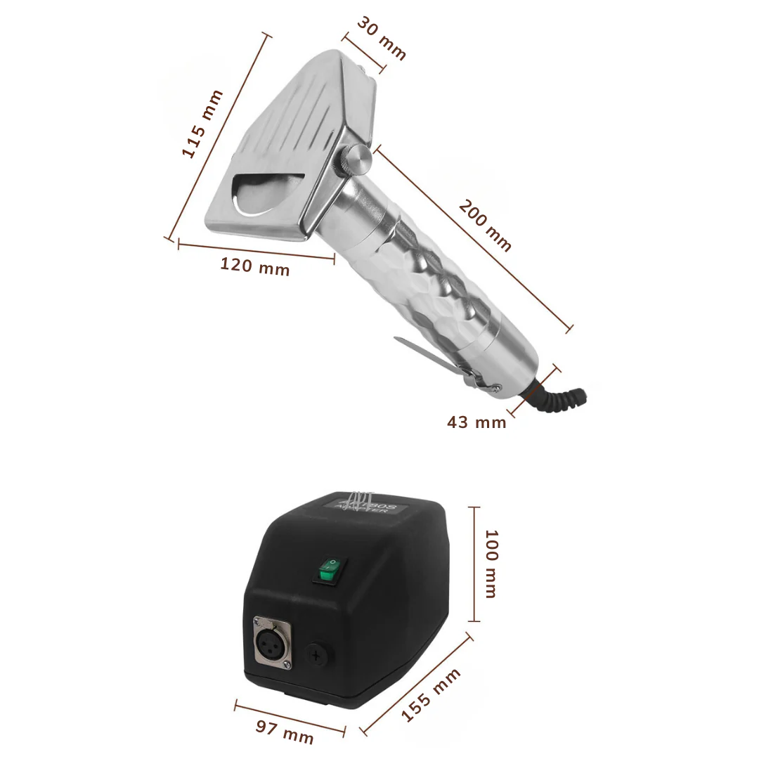 Hamoki Straight Electric Kebab Slicer – Commercial Kebab Shawarma Doner Meat Cutter | 321011 Doner Kebab Slicer Knife Hamoki