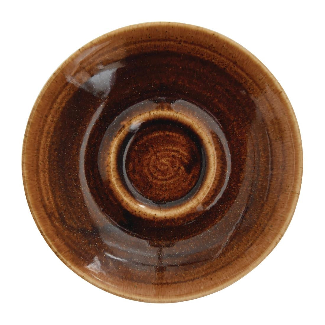 Churchill Monochrome Cappuccino Saucer Vintage Copper 158ml (Pack of 12) - DR682 Churchill Super Vitrified Churchill   