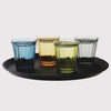 Olympia Cabot Panelled Glass Tumbler Blue 260ml (Pack of 6) - CR828 Utopia Hi Balls and Tumblers Olympia   