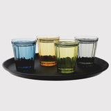 Olympia Cabot Panelled Glass Tumbler Blue 260ml (Pack of 6) - CR828 Utopia Hi Balls and Tumblers Olympia   