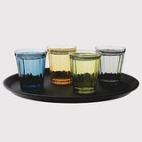 Olympia Cabot Panelled Glass Tumbler Green 260ml (Pack of 6) - CR829 Utopia Hi Balls and Tumblers Olympia   