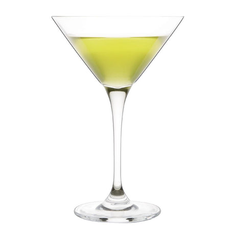 Olympia Campana One Piece Crystal Martini Glass 260ml (Pack of 6) - CS497 Cocktail Glasses Olympia   