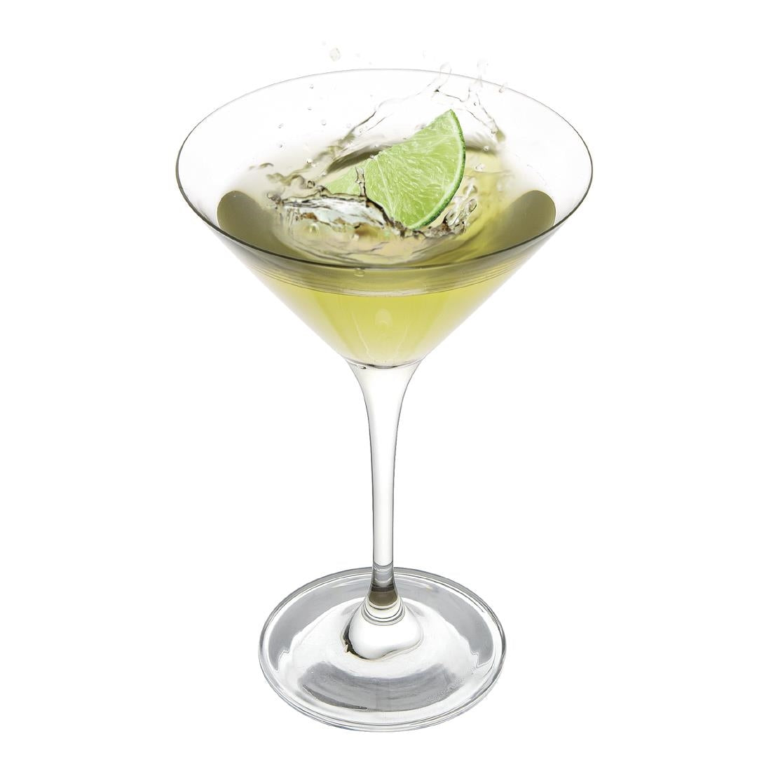 Olympia Campana One Piece Crystal Martini Glass 260ml (Pack of 6) - CS497 Cocktail Glasses Olympia   