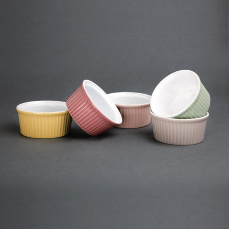 Olympia Pastel Ramekin Red 70ml (Pack of 12) - DC803 Olympia Crockery Olympia   