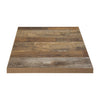 Bolero Pre-Drilled Square Table Top Urban Dark 700mm - DR823 Wood Effect Table Tops Bolero   
