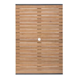 Bolero Acacia Wood and Steel Rectangular Table 1200mm - DS153 Steel Tables Bolero   