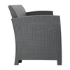 Bolero PP Armchair and Table Wicker Set Grey - DR309 Rattan & Wicker Effect Chairs Bolero   