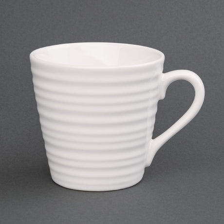 Olympia Cafe Aroma Mug White - 340ml 11.5fl oz (Box 6) - DH633 Olympia Crockery Olympia   