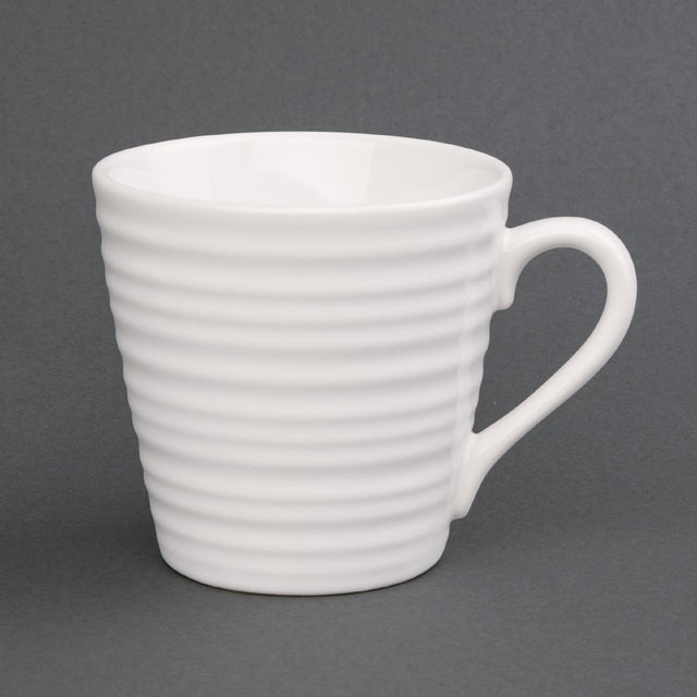 Olympia Cafe Aroma Mug White - 340ml 11.5fl oz (Box 6) - DH633 Olympia Crockery Olympia   