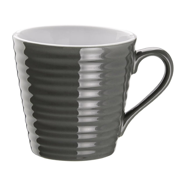 Olympia Cafe Aroma Mug Charcoal - 340ml 11.5fl oz (Box 6) - DH634 Olympia Crockery Olympia   