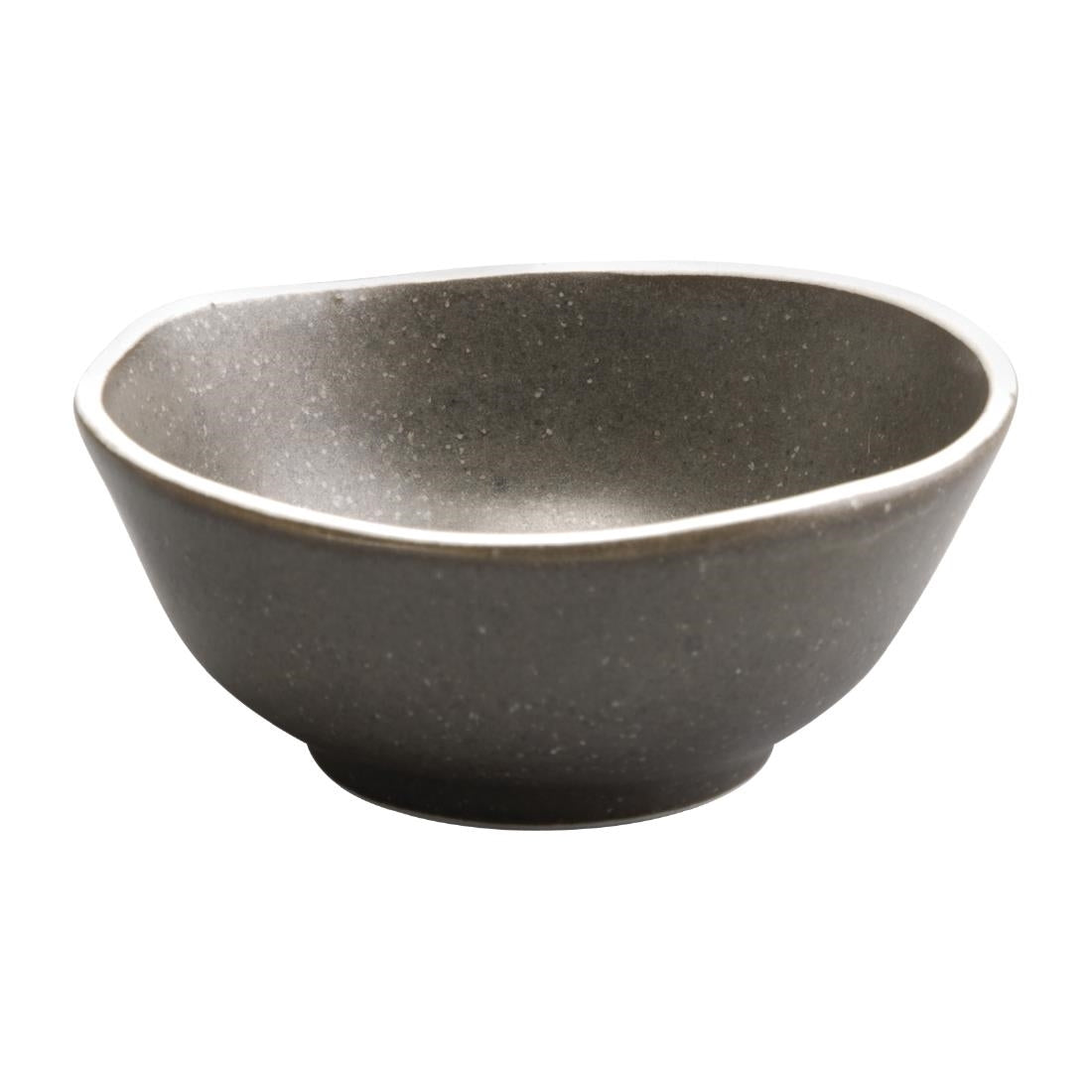 Olympia Chia Dipping Dishes Charcoal 80mm (Pack of 12) - DR820 Olympia Crockery Olympia   