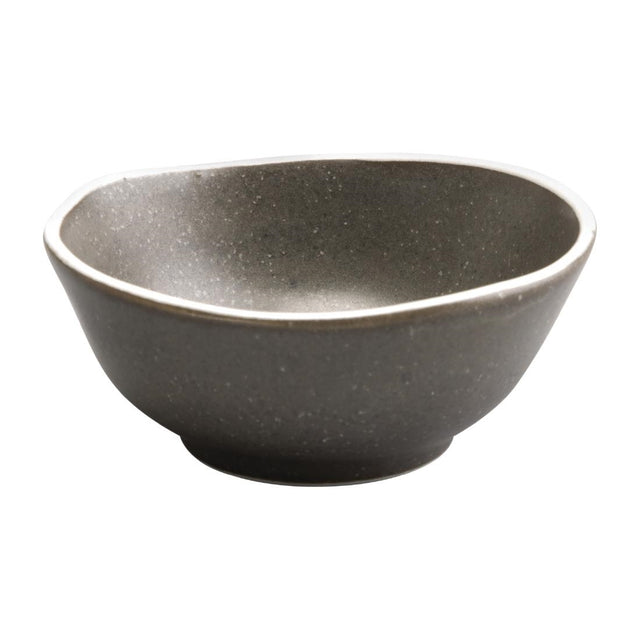 Olympia Chia Dipping Dishes Charcoal 80mm (Pack of 12) - DR820 Olympia Crockery Olympia   