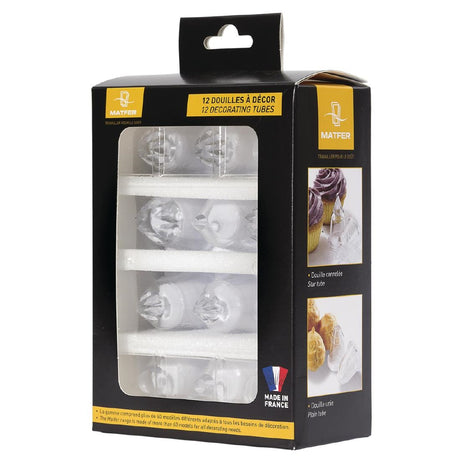 Matfer Bourgeat Piping Tips Assorted Set (Pack of 12) - CC071  Matfer Bourgeat   