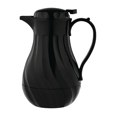 Olympia Insulated Swirl Jug Black 2Ltr - GL970  Olympia   