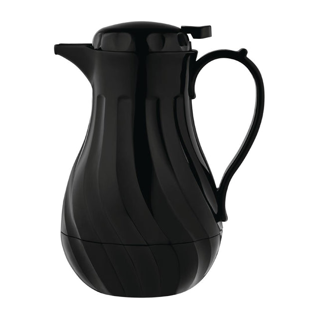 Olympia Insulated Swirl Jug Black 2Ltr - GL970  Olympia   
