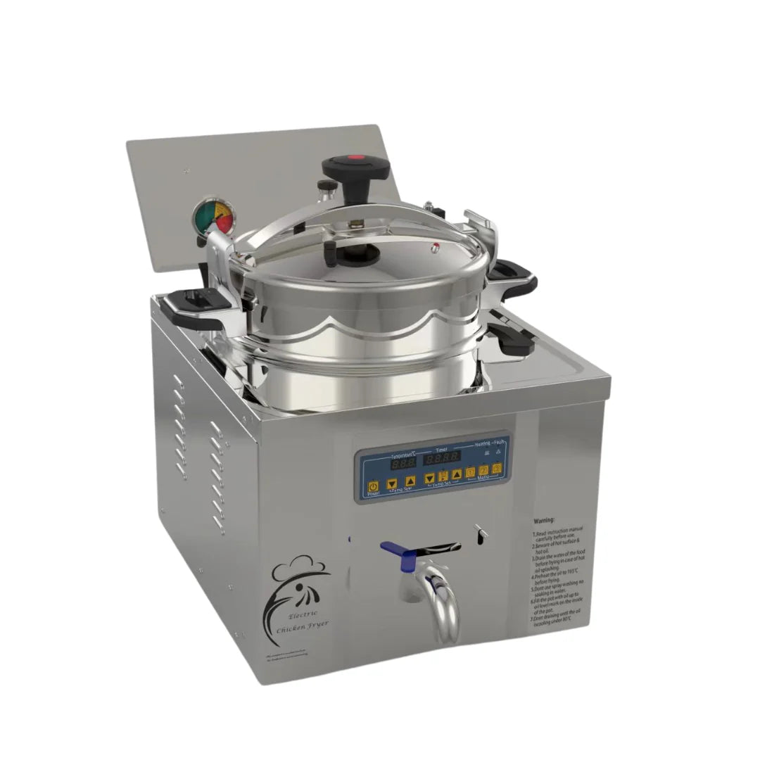 Hamoki Countertop Electric Pressure Fryer 22 Litre - 341002 Electric & Gas Pressure Fryers Hamoki   