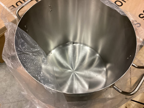 Empire Stainless Steel Stock Pot with Lid 50 Litre - B05637 - Graded Item Stock Pots Empire
