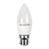 Maxim LED Candle Bayonet Cap Warm White 6W (Pack of 10) - HC662  Status   