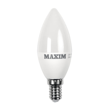 Maxim LED Candle Small Edison Screw Warm White 6W (Pack of 10) - HC664  Status   