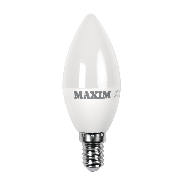 Maxim LED Candle Small Edison Screw Warm White 6W (Pack of 10) - HC664  Status   