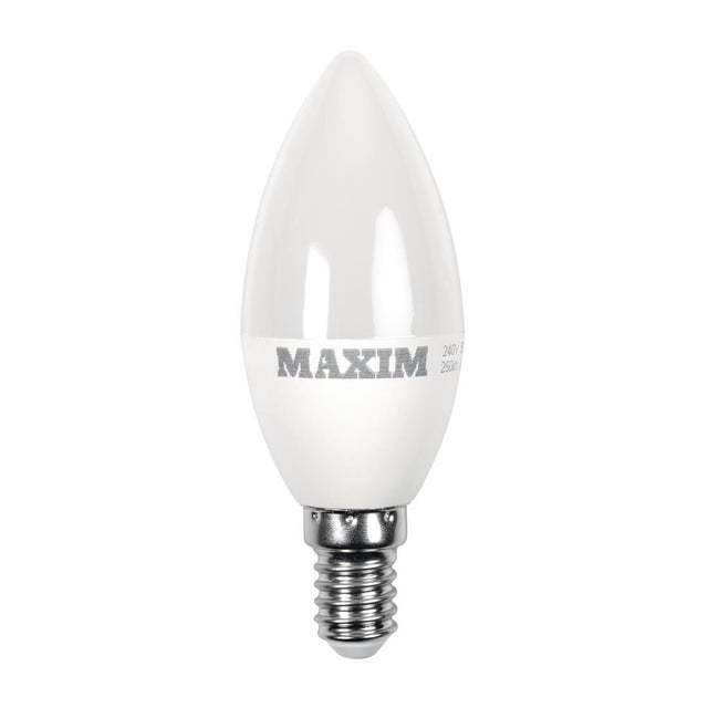 Maxim LED Candle Small Edison Screw Cool White 6W (Pack of 10) - HC668  Status   