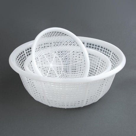 Vogue Round Colander White 380mm - CW352  Vogue   