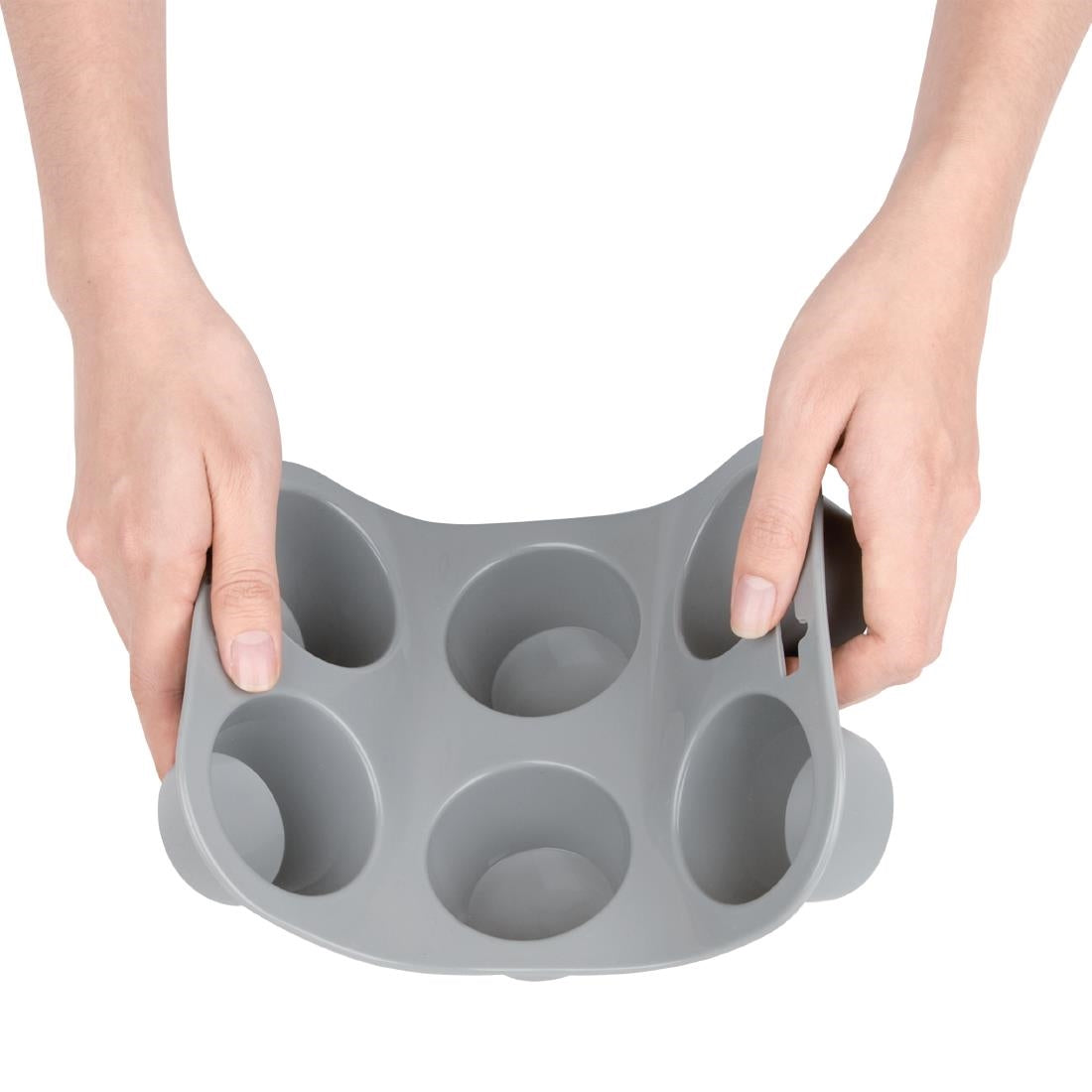 Vogue Flexible Silicone Muffin Pan 6 Cup - DA520  Vogue   
