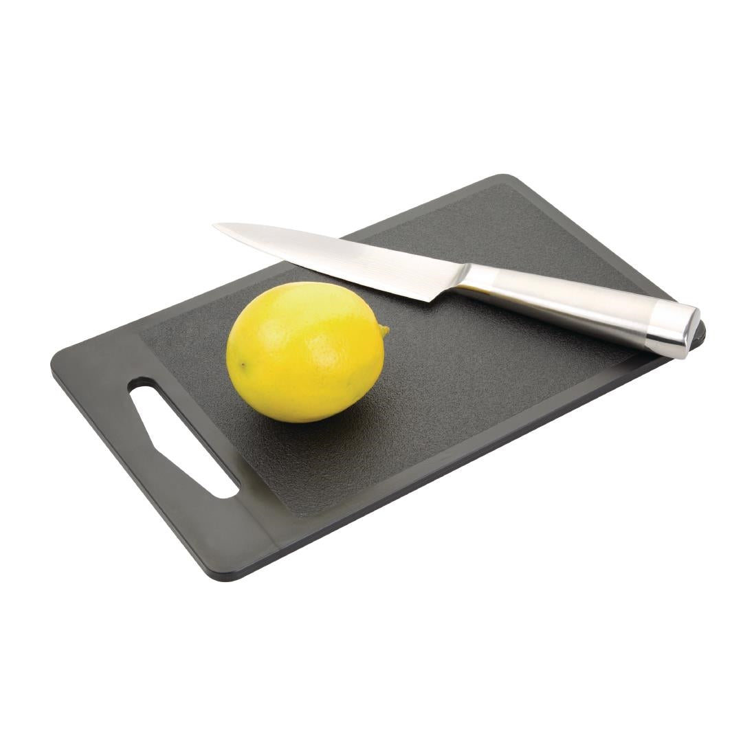 Hygiplas Bar Chopping Board Black 255mm - DC717  Hygiplas   