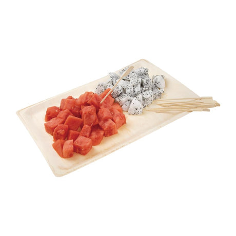 Fiesta Compostable Bamboo Paddle Skewers 90mm (Pack of 100) - DK397  Fiesta   