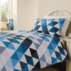 Mitre Essentials Geo Bedding Set Blue Double - HD160  Mitre Essentials   