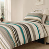Mitre Essentials Madison Stripe Housewife Pillowcase Teal - HB714  Mitre Essentials   