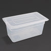 Vogue Polypropylene 1/3 Gastronorm Container with Lid 150mm (Pack of 4) - GJ520  Vogue   