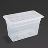 Vogue Polypropylene 1/3 Gastronorm Container with Lid 200mm (Pack of 4) - GJ521  Vogue   