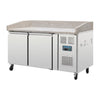 Polar U-Series Double Door Pizza Counter with Granite Top - CT424  Polar   