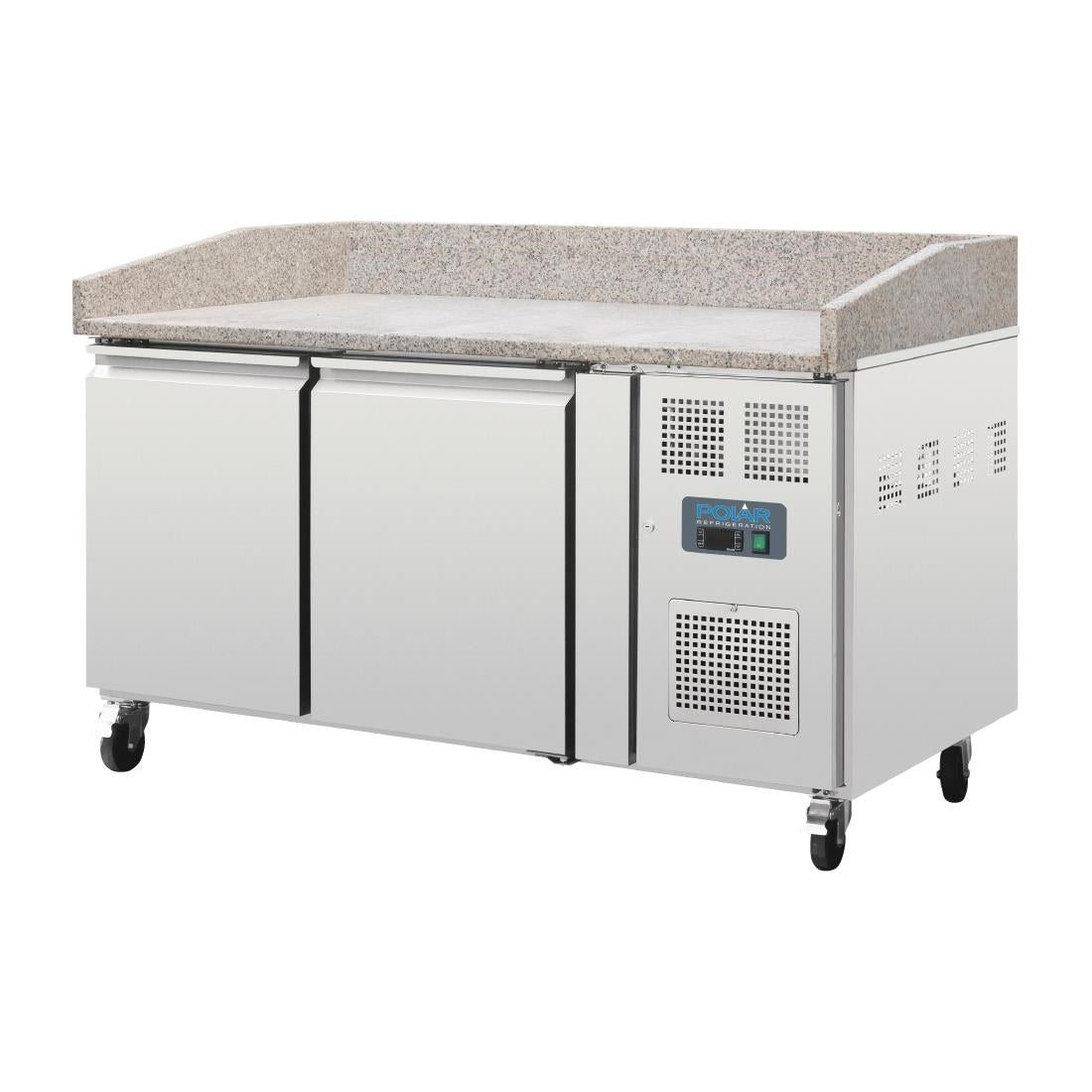 Polar U-Series Double Door Pizza Counter with Granite Top - CT424  Polar   