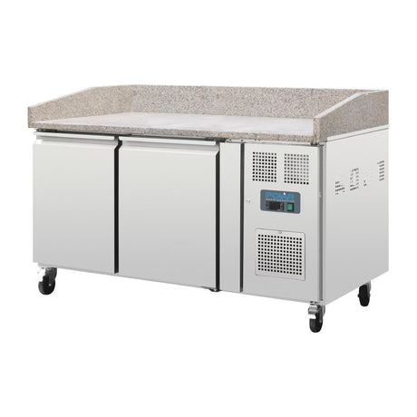 Polar U-Series Double Door Pizza Counter with Granite Top - CT424  Polar   
