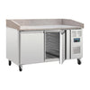 Polar U-Series Double Door Pizza Counter with Granite Top - CT424  Polar   