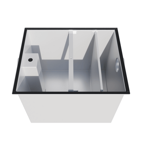 Commercial Grease Trap Epoxy Coated Steel 155 Litre Capacity - 35KGB Grease Traps / Interceptors - Mild Steel Empire   