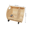 Empire Kove Spruce Barrel Sauna with Front Porch & 6kW Electric Heater | 3–4 Person Outdoor Cabin | KOVE-BAR4 Outdoor Barrel Electric Heated Saunas KOVE