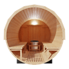 Kove 5-6 Person Spruce Barrel Sauna with Front Porch & 8kW Electric Heater | KOVE-BAR6 Outdoor Barrel Electric Heated Saunas Kove Designs
