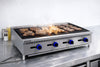 Empire 4 Burner Nat Gas or LPG Chargrill | 1200mm Commercial Countertop Charbroiler 30kW | EMP-RFS-48-R-OZ Charcoal Grills Empire