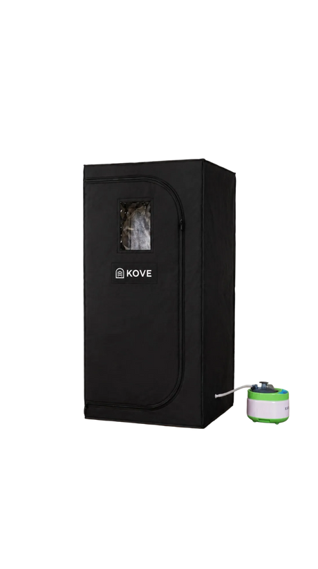 KOVE Portable Steam Sauna Tent | Home Steam Sauna with 4L Steamer & Chair - KOVE-STT Indoor Infrared Saunas KOVE