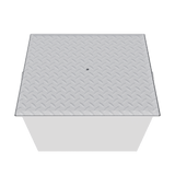 Commercial Grease Trap Epoxy Coated Steel 270 Litre Capacity - 50KGB Grease Traps / Interceptors - Mild Steel Empire   