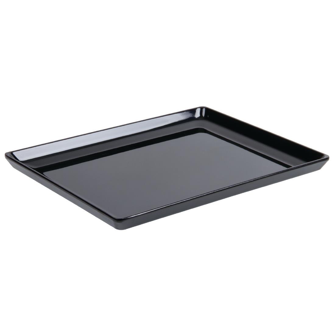 APS Float Melamine Tray Black GN 1/2 - GF077  APS   