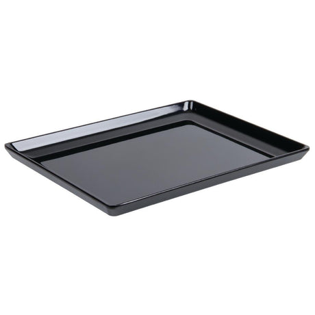 APS Float Melamine Tray Black GN 1/2 - GF077  APS   