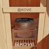 Kove 1-2 Person Spruce Barrel Sauna with Front Porch & 4.5kW Electric Heater | KOVE-BAR2 Outdoor Barrel Electric Heated Saunas Kove Designs