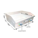 Davlex Commercial Twin Electric Griddle – 600mm Smooth 5kW - DAV-BC600 Electric Griddles Davlex
