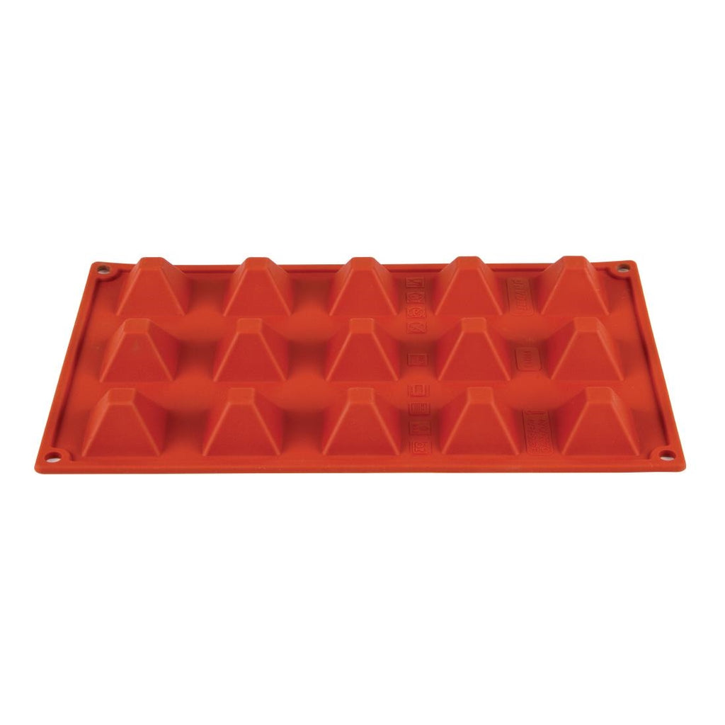 Pavoni Formaflex Silicone Pyramid Mould 15 Cup - N942  Pavoni   