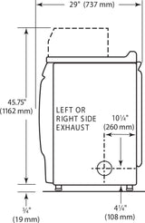 Maytag 10.5kg Front Loader Electric Vented Commercial Tumble Dryer | MDE28PRTGW Commercial Tumble Dryers Maytag