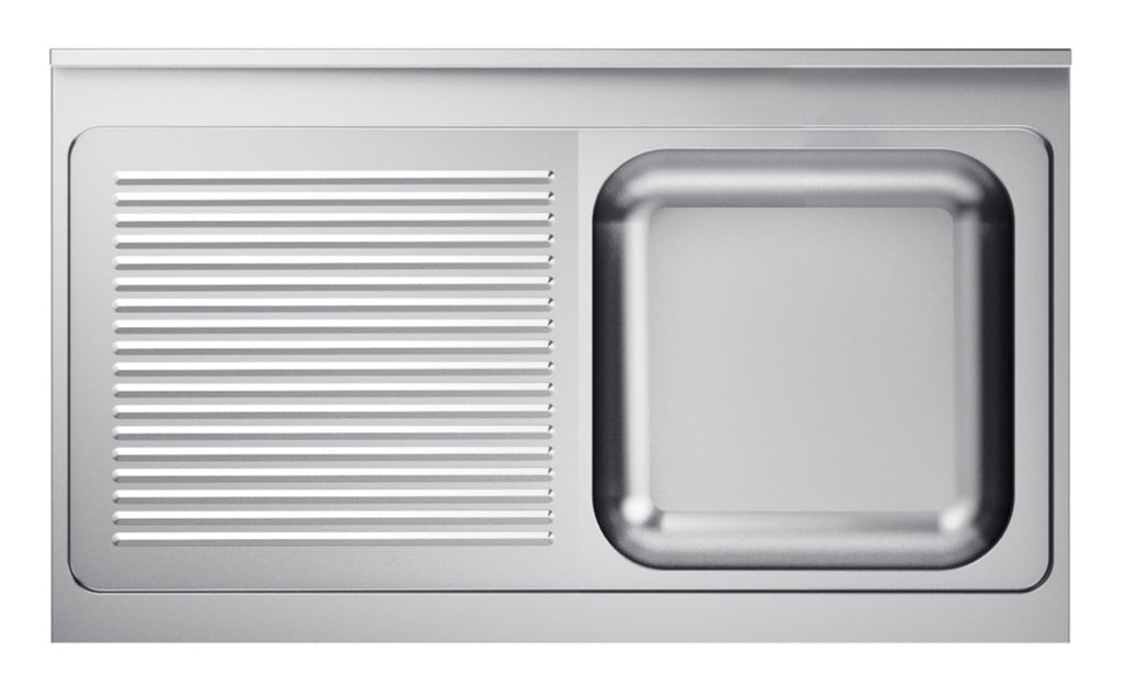 Combisteel 600 Sink Unit Tabletop 1 Right 1200 - 7013.1315 Inset Sink Bowls Combisteel   